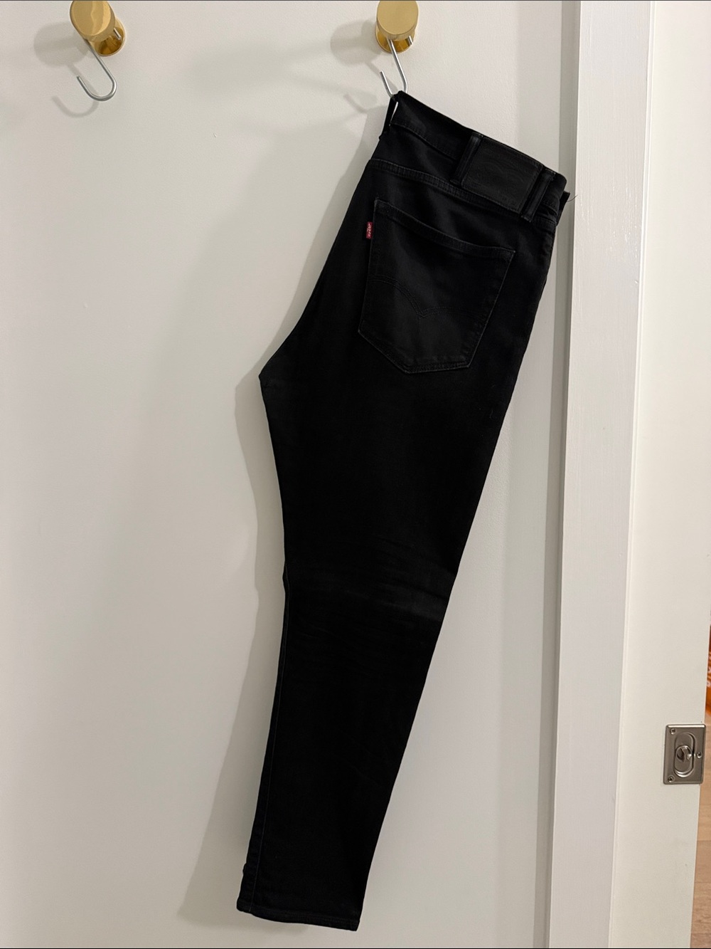 Levi's 512 Black Slim Jeans with Red Tab Detail